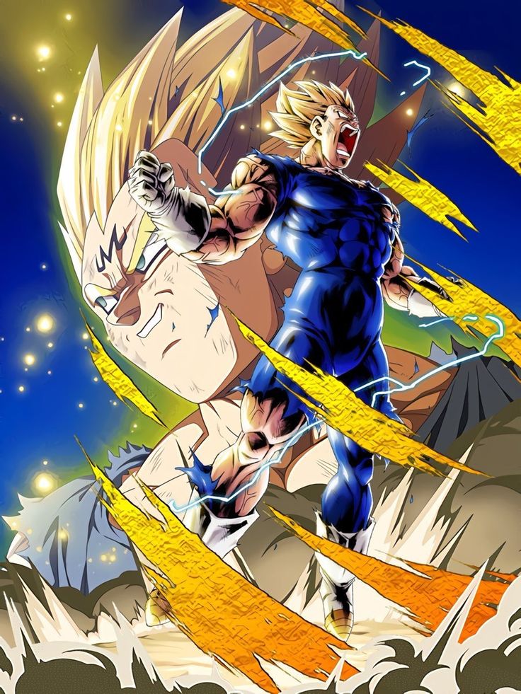 majin vegeta tapete,karikatur,erfundener charakter,anime,cg kunstwerk,held