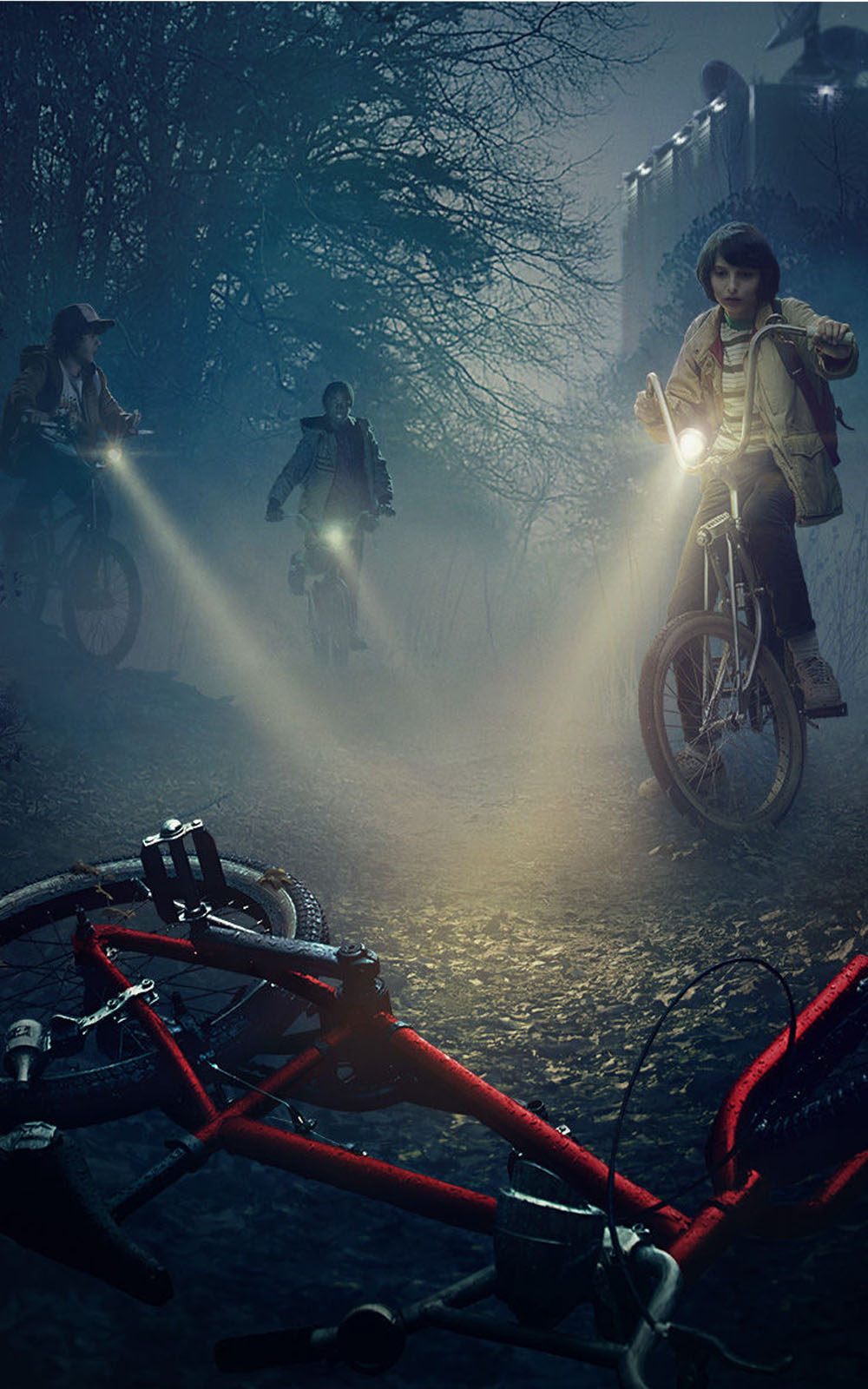 stranger things phone wallpaper,sky,vehicle,games,cg artwork,space