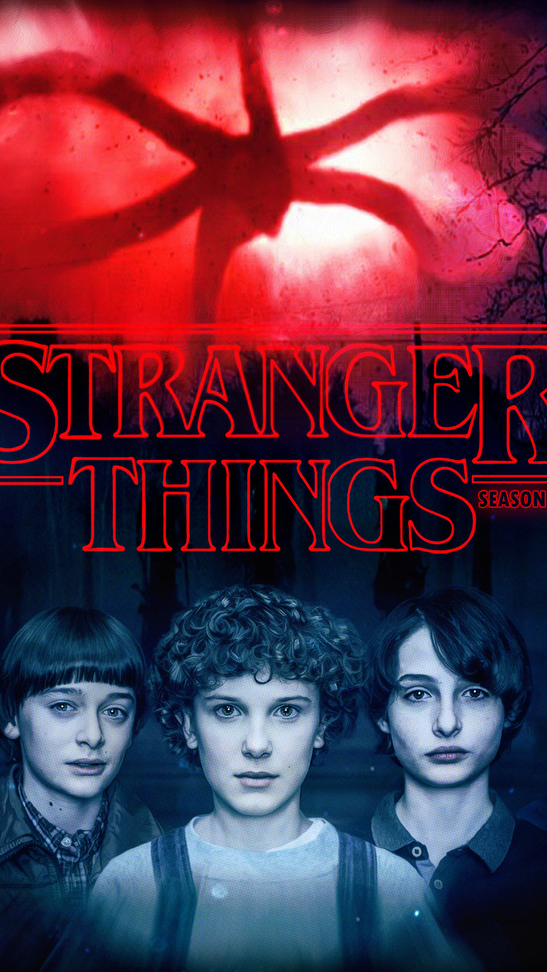 stranger things phone wallpaper,movie,poster,text,book cover,fiction