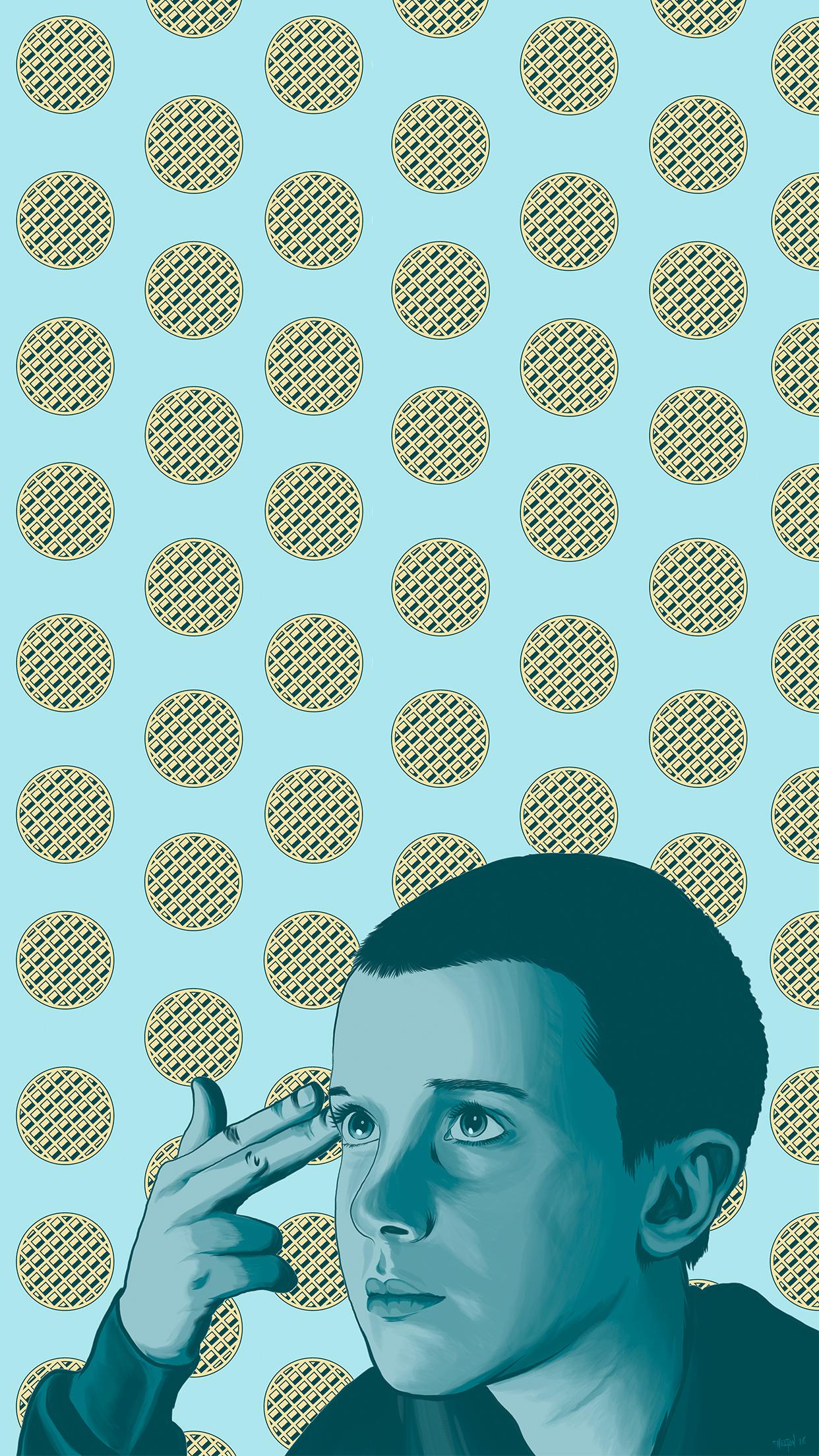 stranger things phone wallpaper,pattern,turquoise,aqua,design,wallpaper