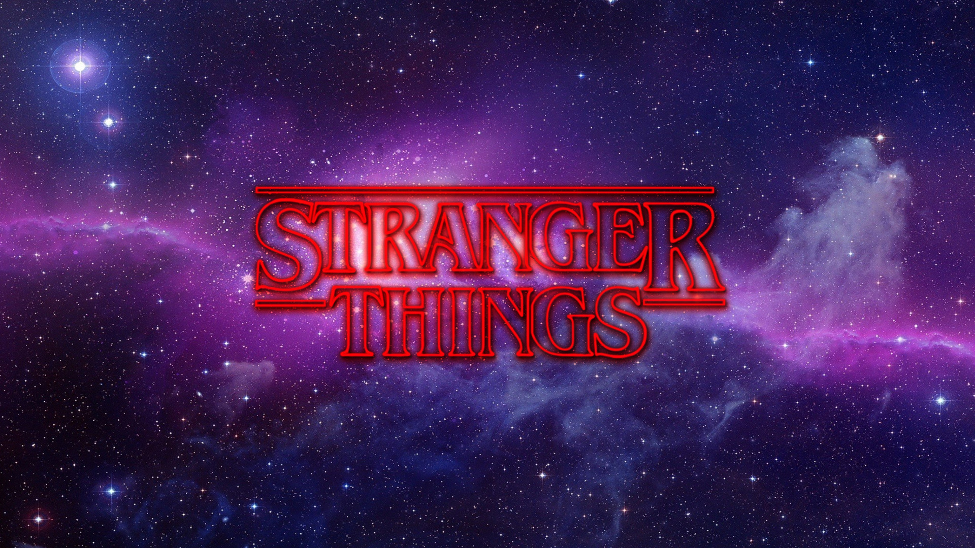 wallpaper stranger things,text,sky,font,purple,space