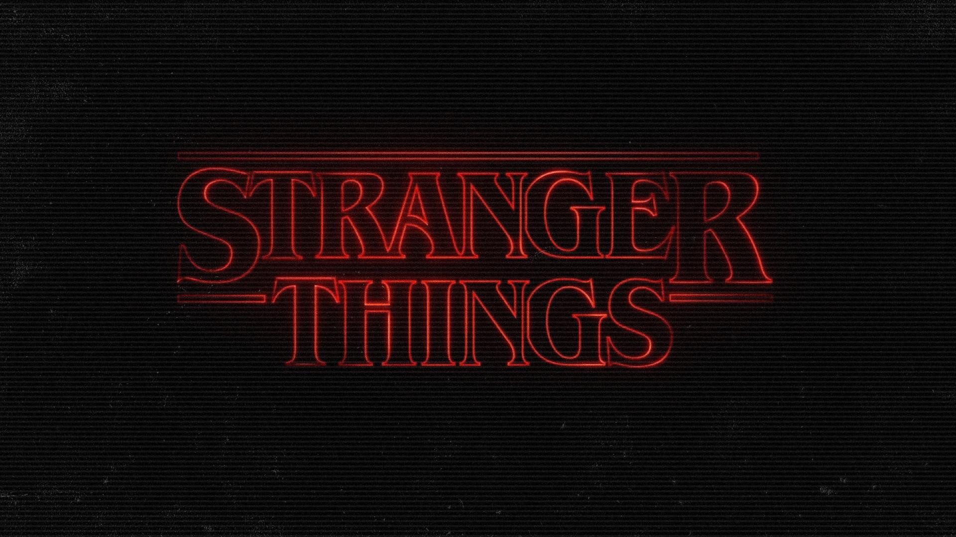 wallpaper stranger things,text,font,black,red,logo