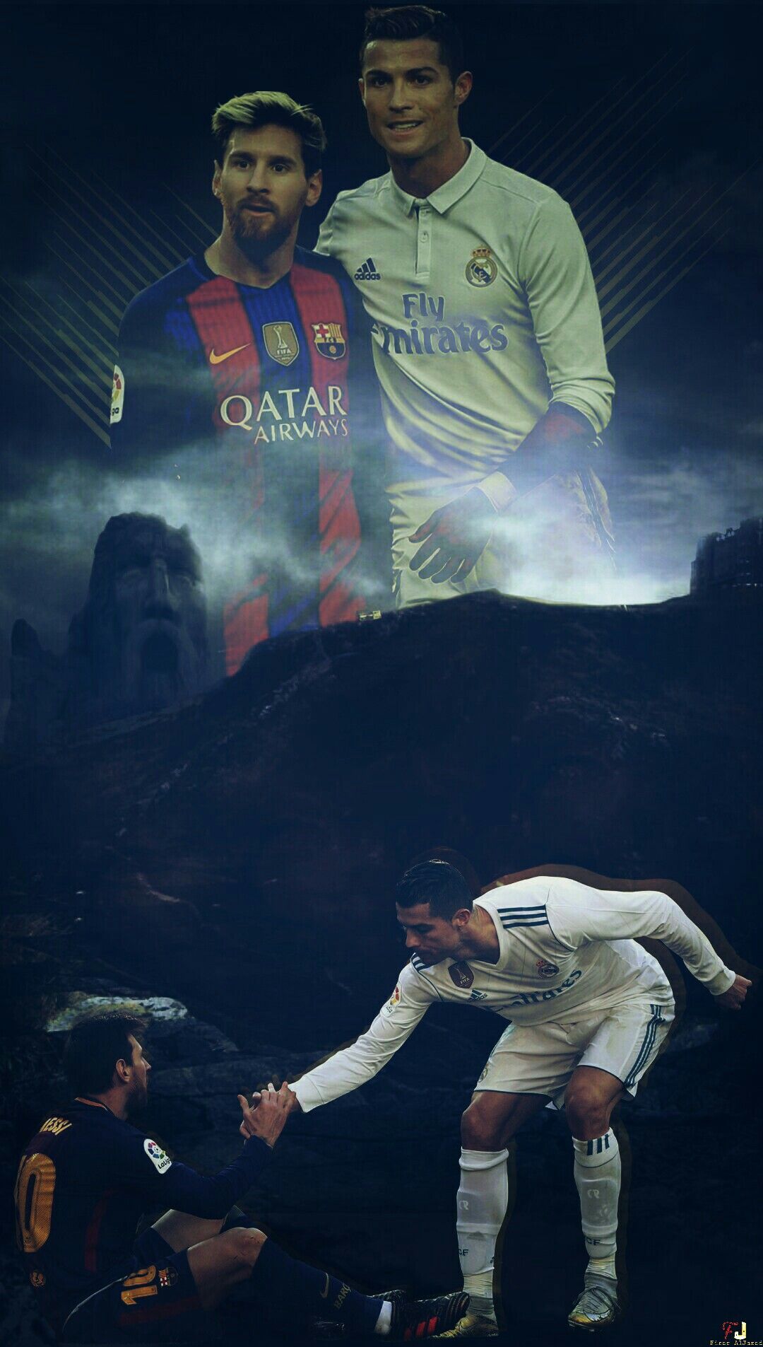 messi and ronaldo wallpaper,space,football player