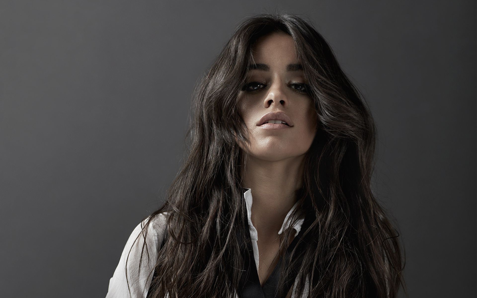 carta da parati camila cabello,capelli,viso,acconciatura,bellezza,sopracciglio