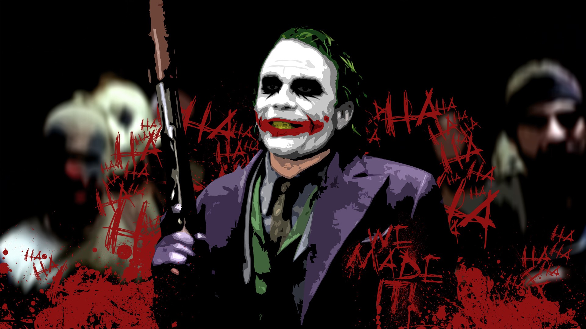 dark knight joker wallpaper hd,joker,supervillain,fictional character,clown,batman
