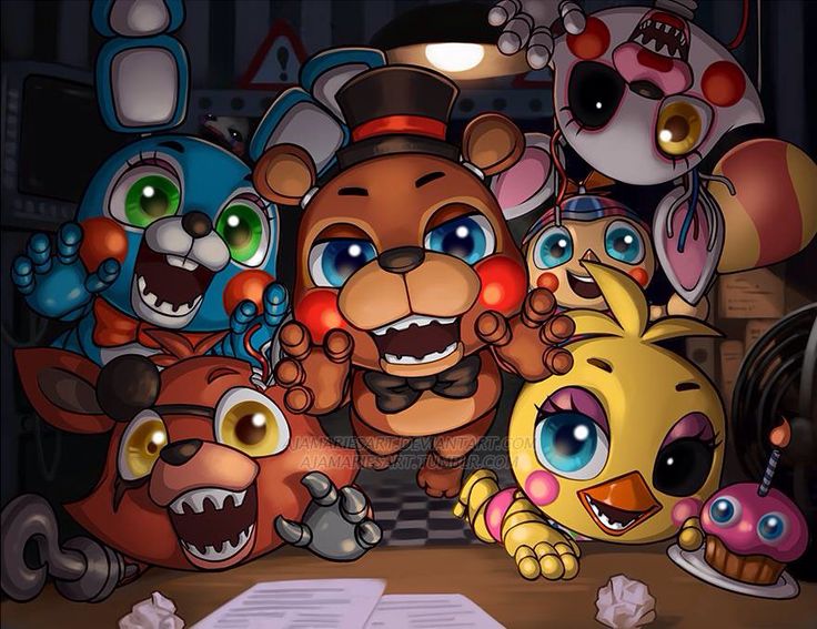 fnaf schwester standort wallpaper,animierter cartoon,karikatur,animation,illustration,fiktion