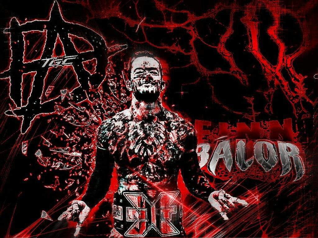 finn balor wallpaper,album cover,fictional character,font,graphic design,fiction