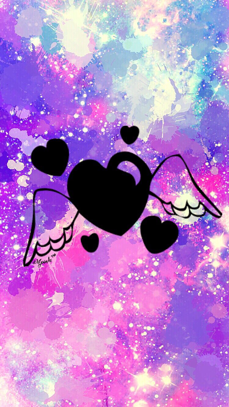 かわいいハートの壁紙,心臓,紫の,バイオレット,愛,ピンク