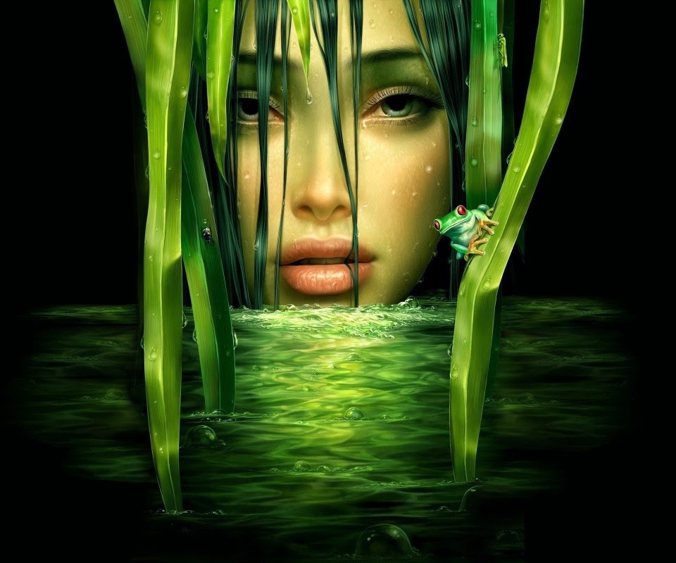 hd girl wallpaper para android,verde,ojo,césped,fotografía,planta