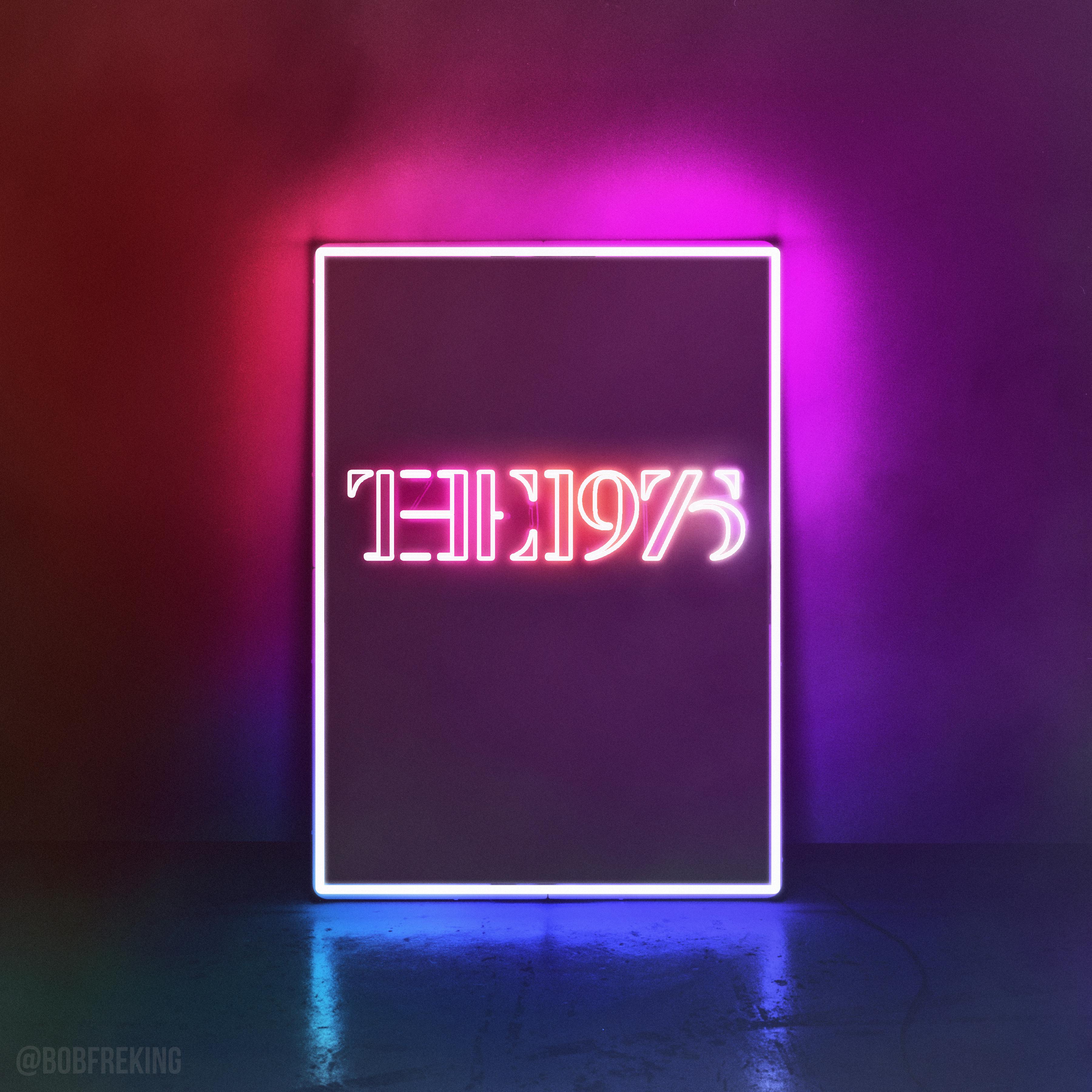 the 1975 wallpaper,neon,text,light,violet,purple