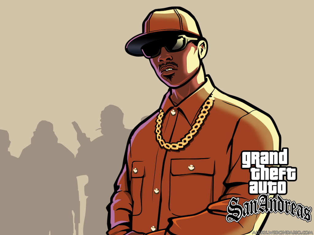 gta sa wallpaper,cartoon,eyewear,cool,illustration,font