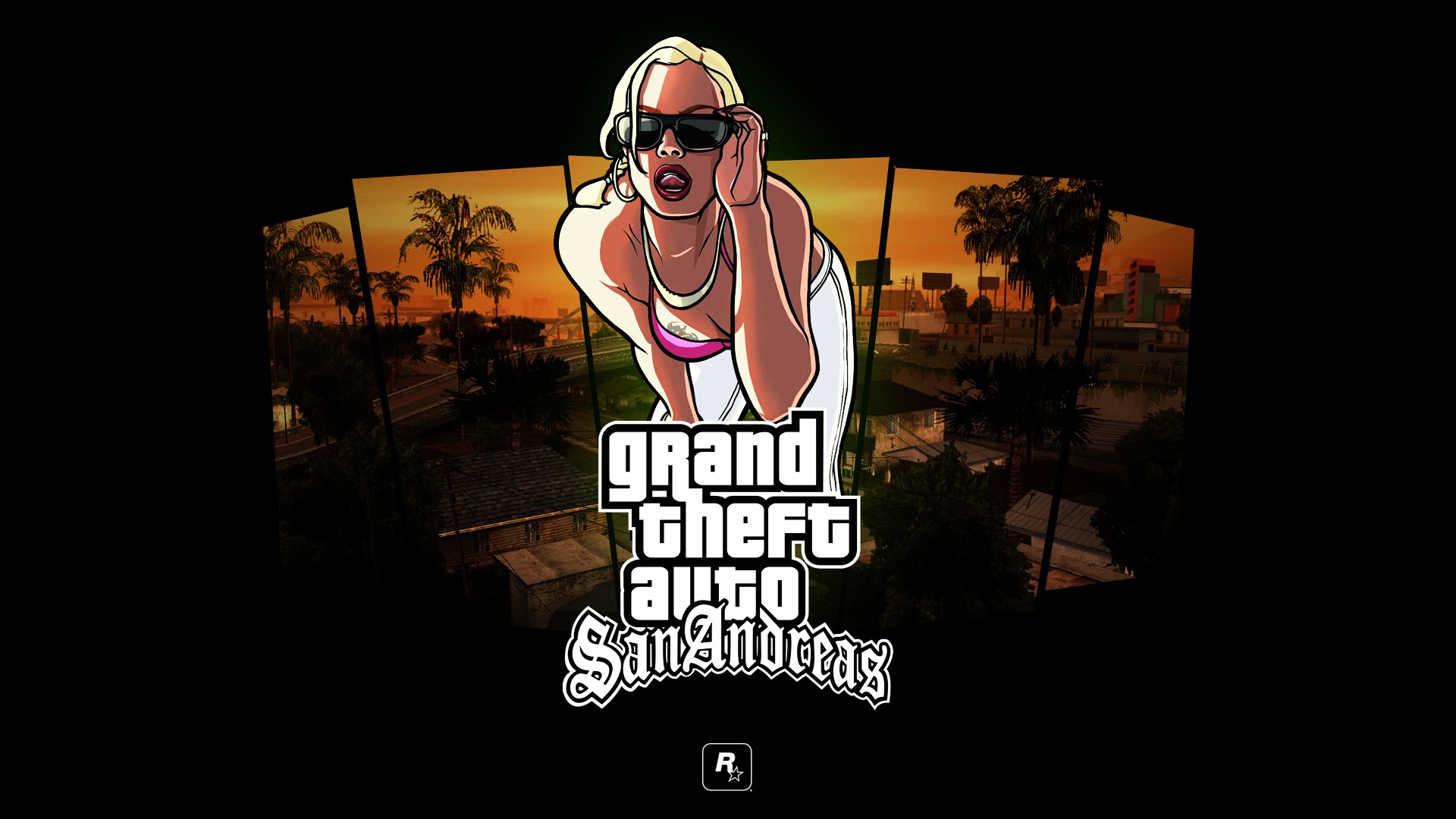 gta sa wallpaper,font,cool,poster,photo caption,logo