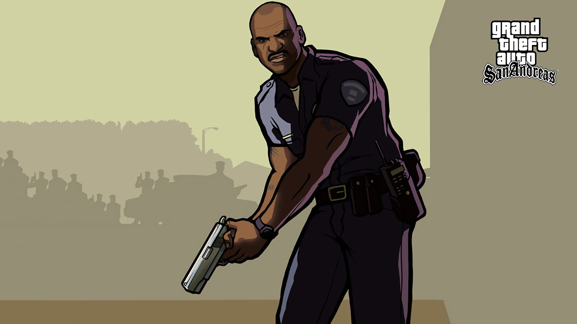 gta sa wallpaper,games,fictional character,pc game,illustration