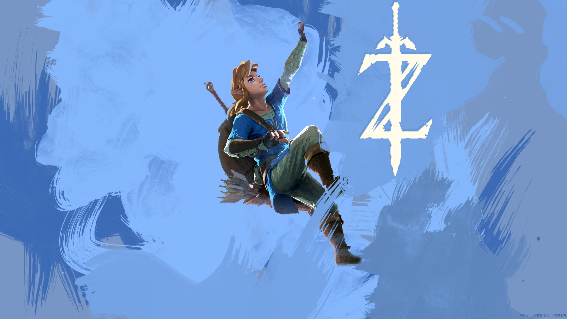 legend of zelda breath of the wild wallpaper,extreme sport,illustration,screenshot,recreation,art