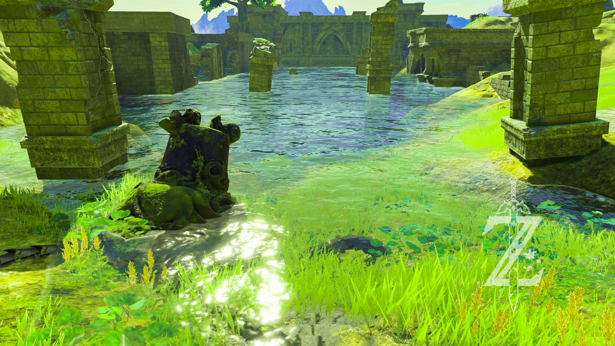 zelda breath of the wild wallpaper,action adventure game,games,pc game,adventure game,grass