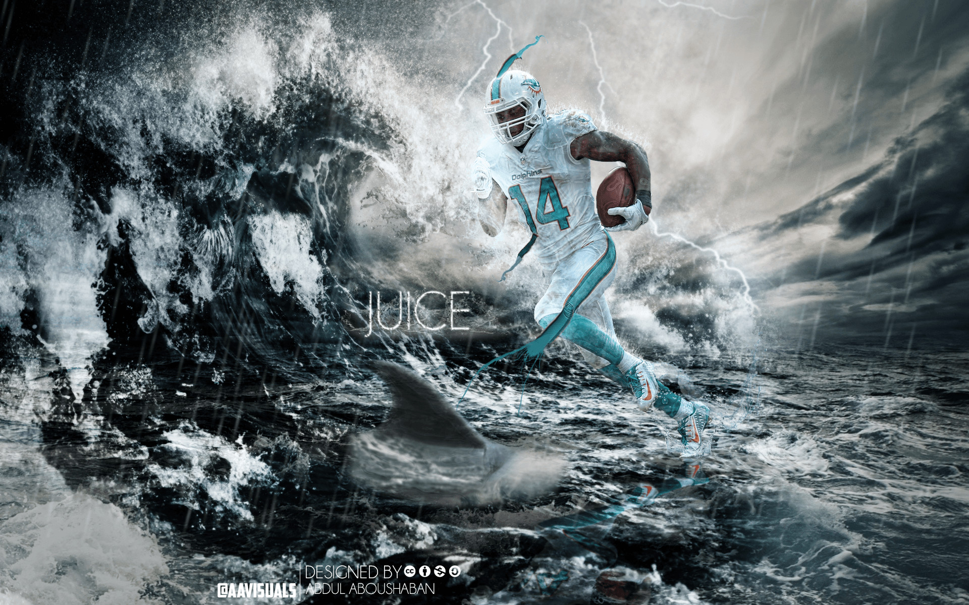jarvis landry wallpaper,extreme sport,wave,recreation,photography,graphic design