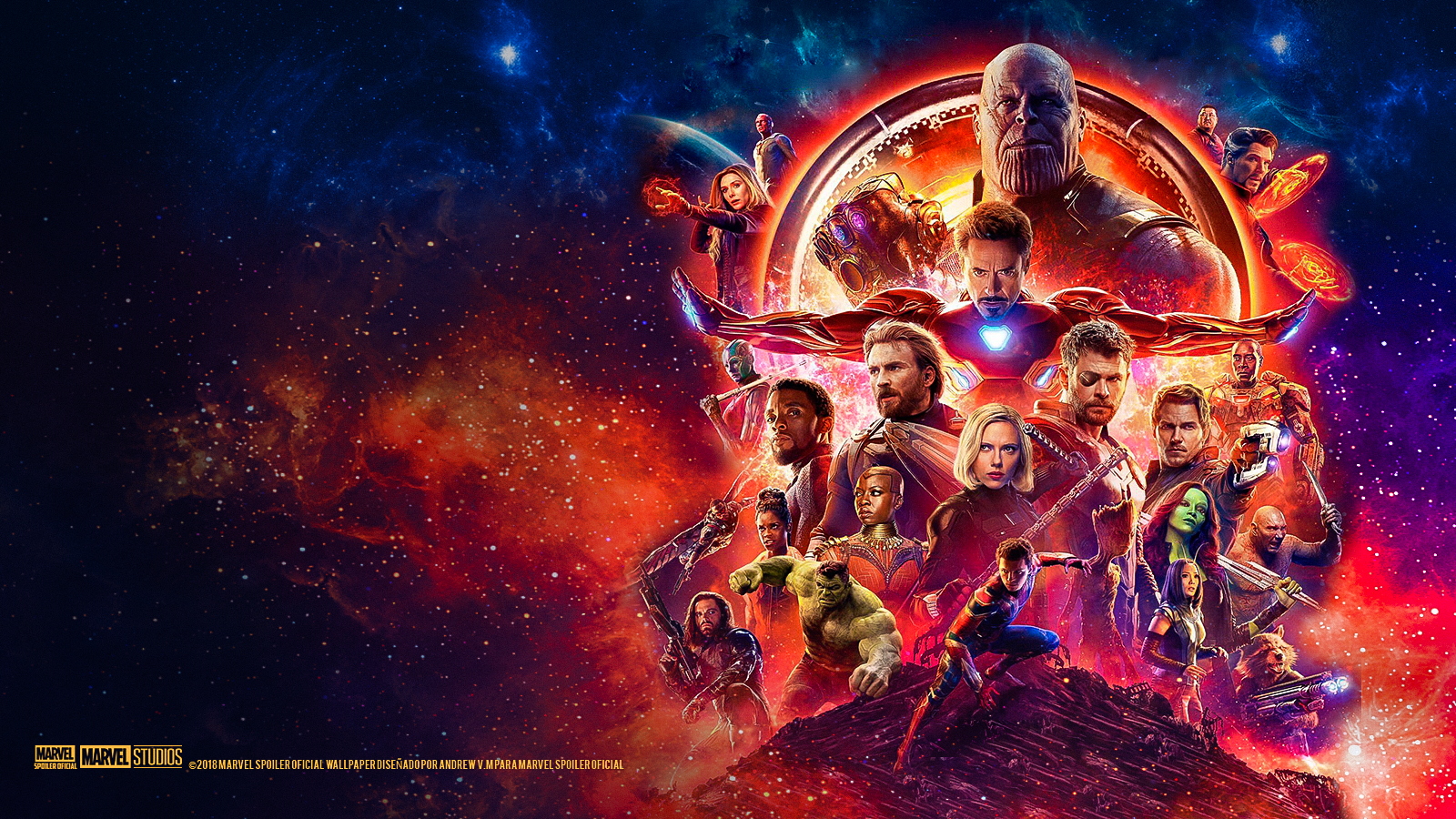 infinity war wallpaper,sky,space,graphic design,cg artwork,fictional character