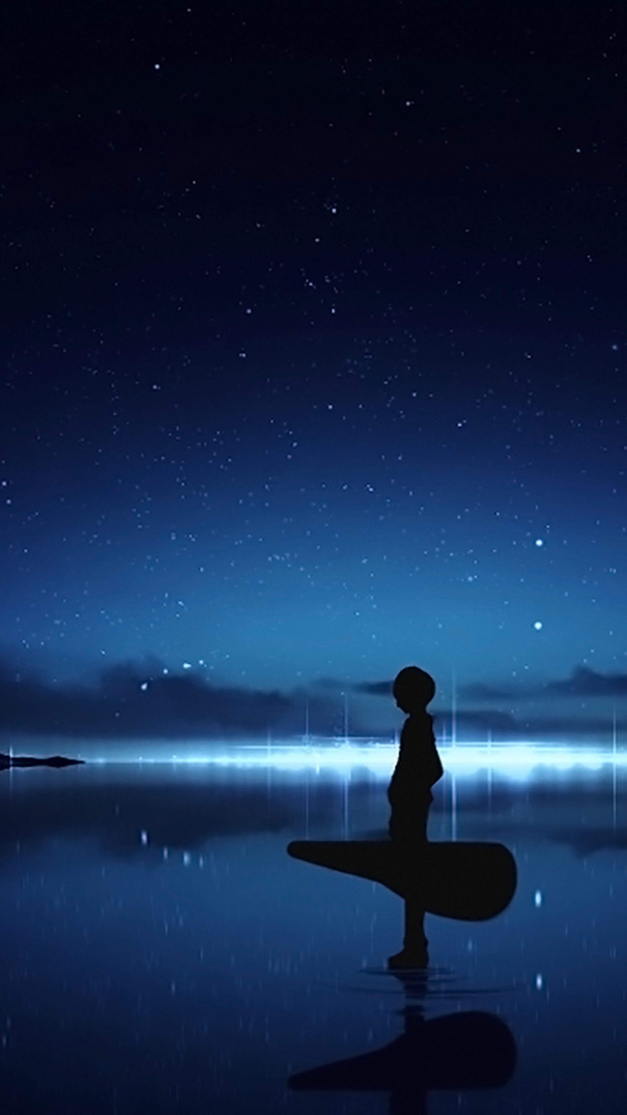 alone boy hd wallpaper,sky,water,atmosphere,horizon,light