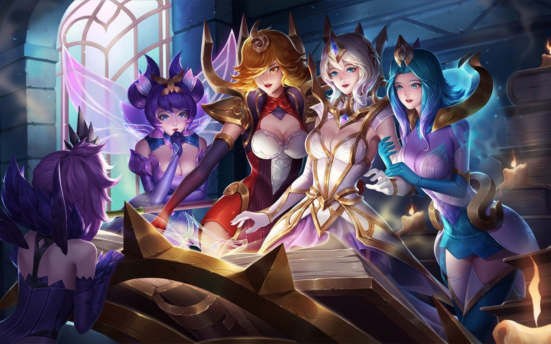 fond d'écran elementalist lux,oeuvre de cg,anime,jeux,personnage fictif,illustration