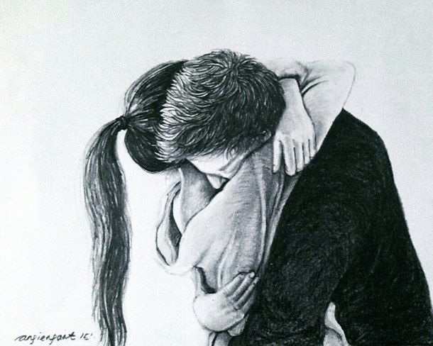 love couple sketch wallpaper,drawing,hairstyle,black and white,arm,shoulder