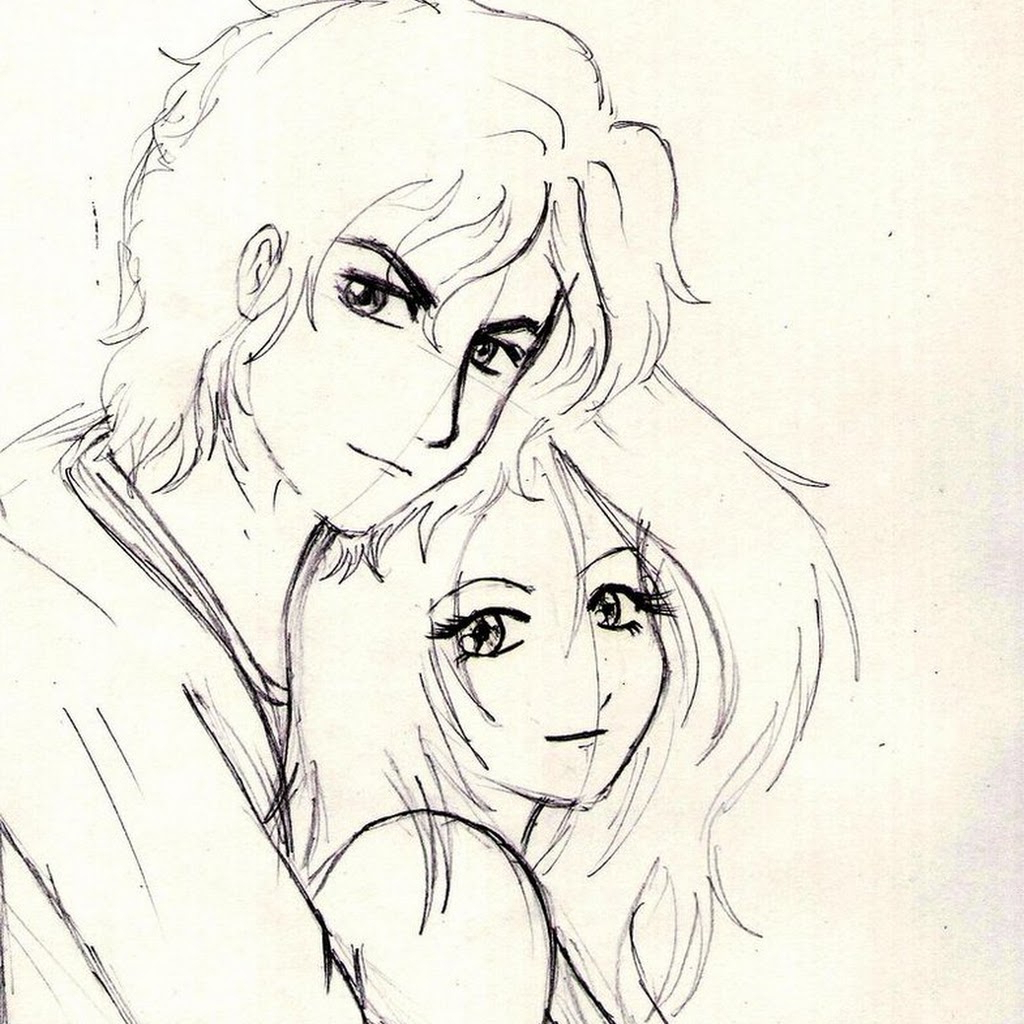 love couple sketch wallpaper,face,line art,hair,white,nose