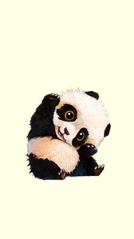 cute panda wallpaper,panda,bear,snout,carnivore,illustration