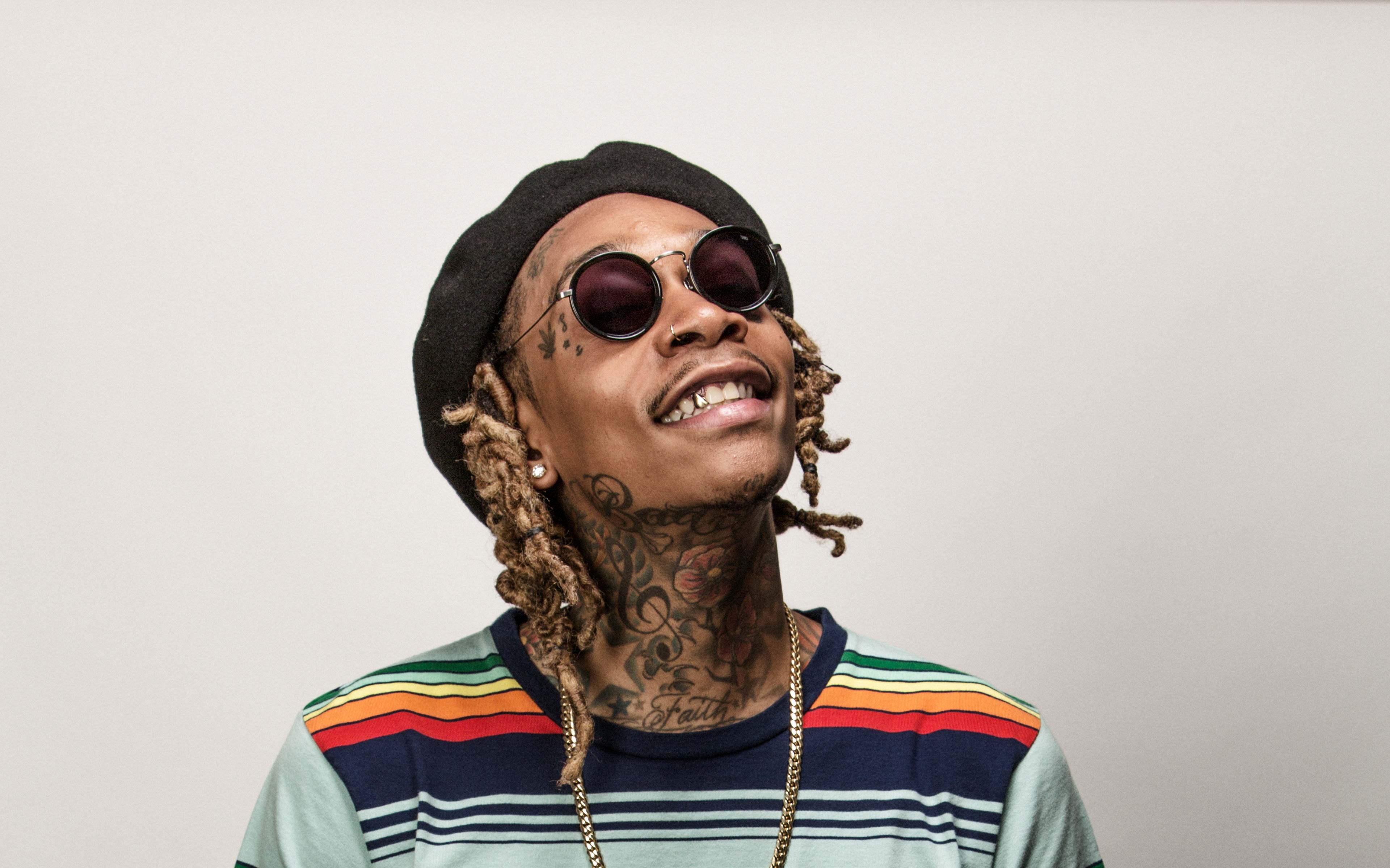 wiz khalifa fond d'écran hd,lunettes,cheveux,visage,barbe,des lunettes