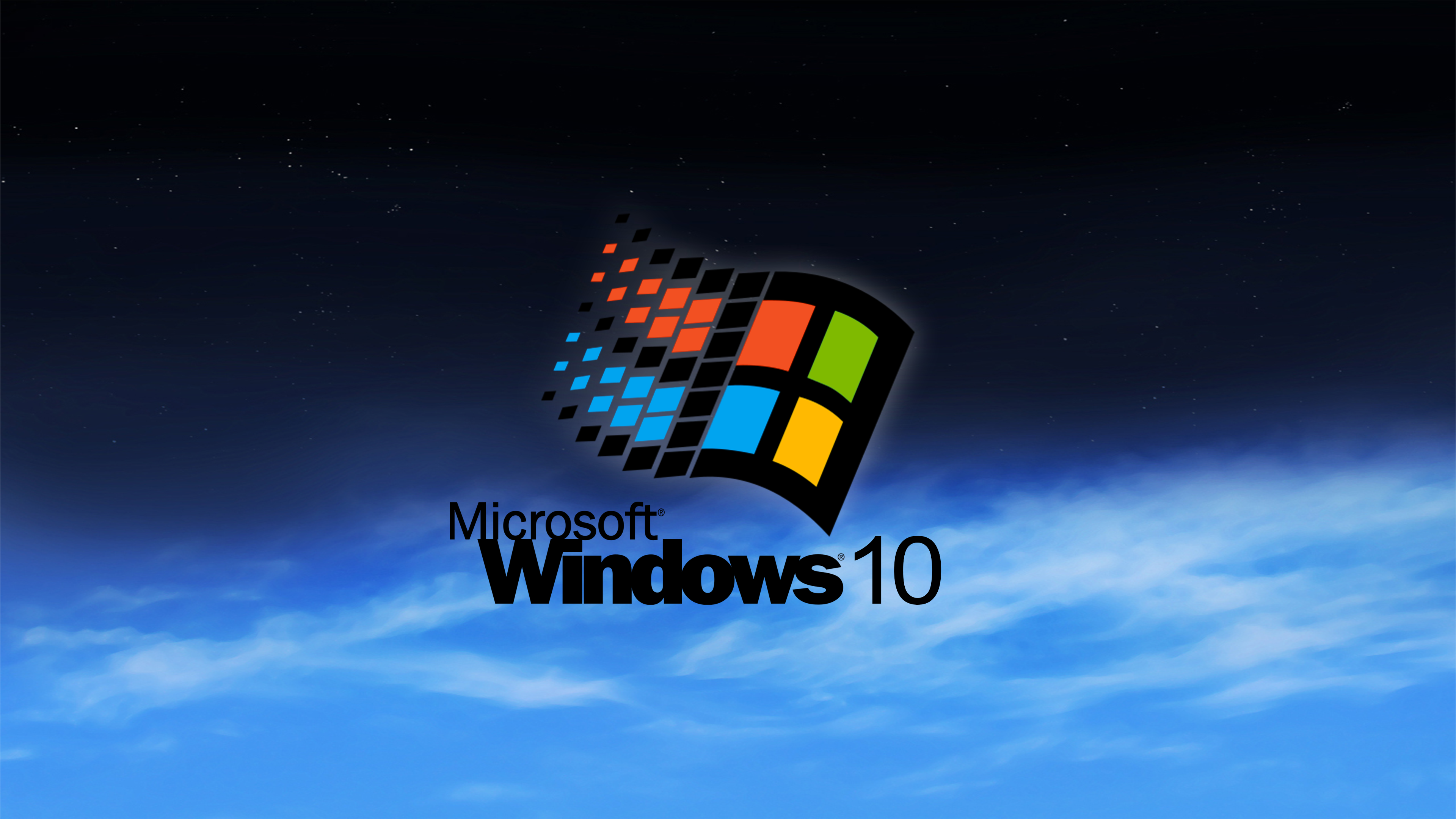 windows 95 wallpaper,operating system,logo,font,rubik's cube,sky