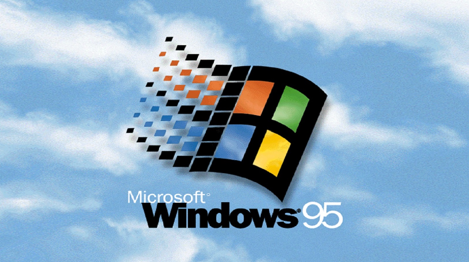 windows 95 wallpaper,logo,sky,font,graphics,technology