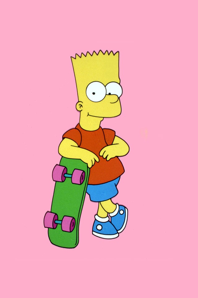 fond d'écran simpson,dessin animé,personnage fictif,animation,illustration,patins à roulettes