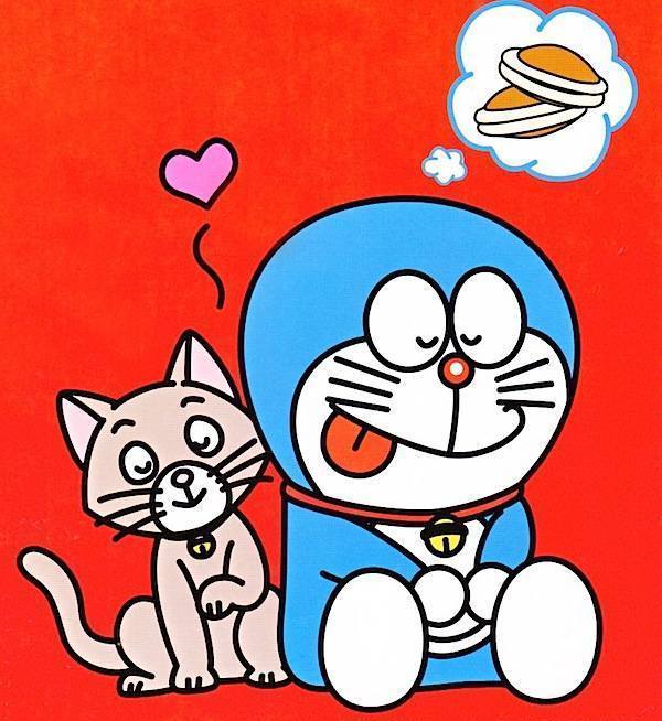 doraemon wallpaper bergerak,cartoon,line,cheek,animated cartoon,organism