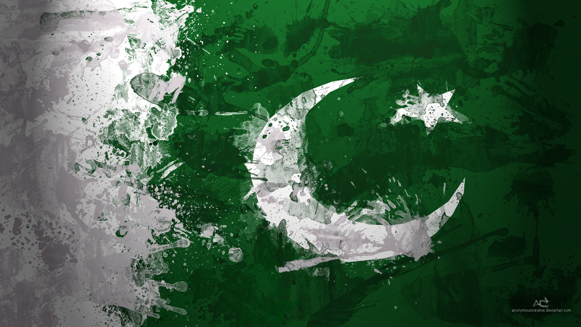 パキスタンの旗の壁紙,緑,図,アート,世界