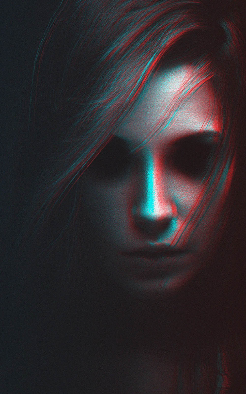 girls mobile wallpaper,face,red,darkness,head,light