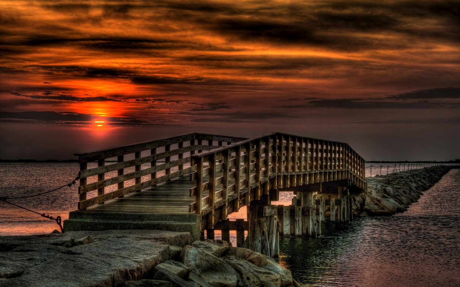 hd wallpaper für laptop vollbild,himmel,natur,wasser,brücke,horizont