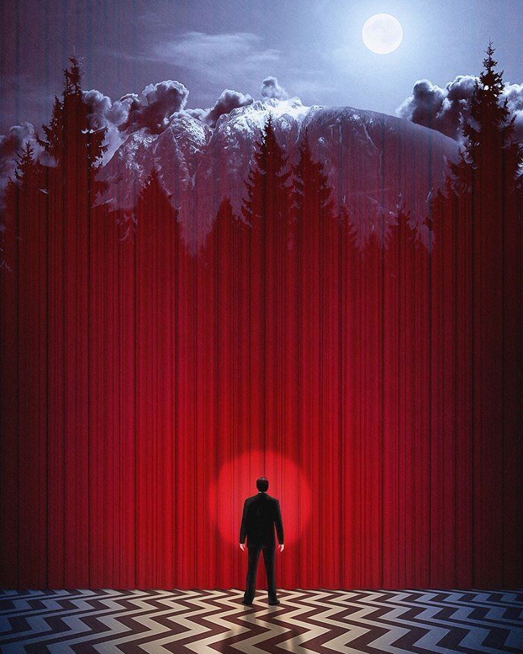 twin peaks wallpaper,bühne,licht,baum,heizung,illustration