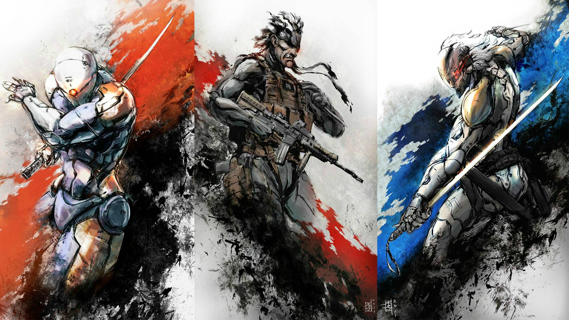 metal gear solid wallpaper,action adventure game,illustration,sketch,fictional character,games