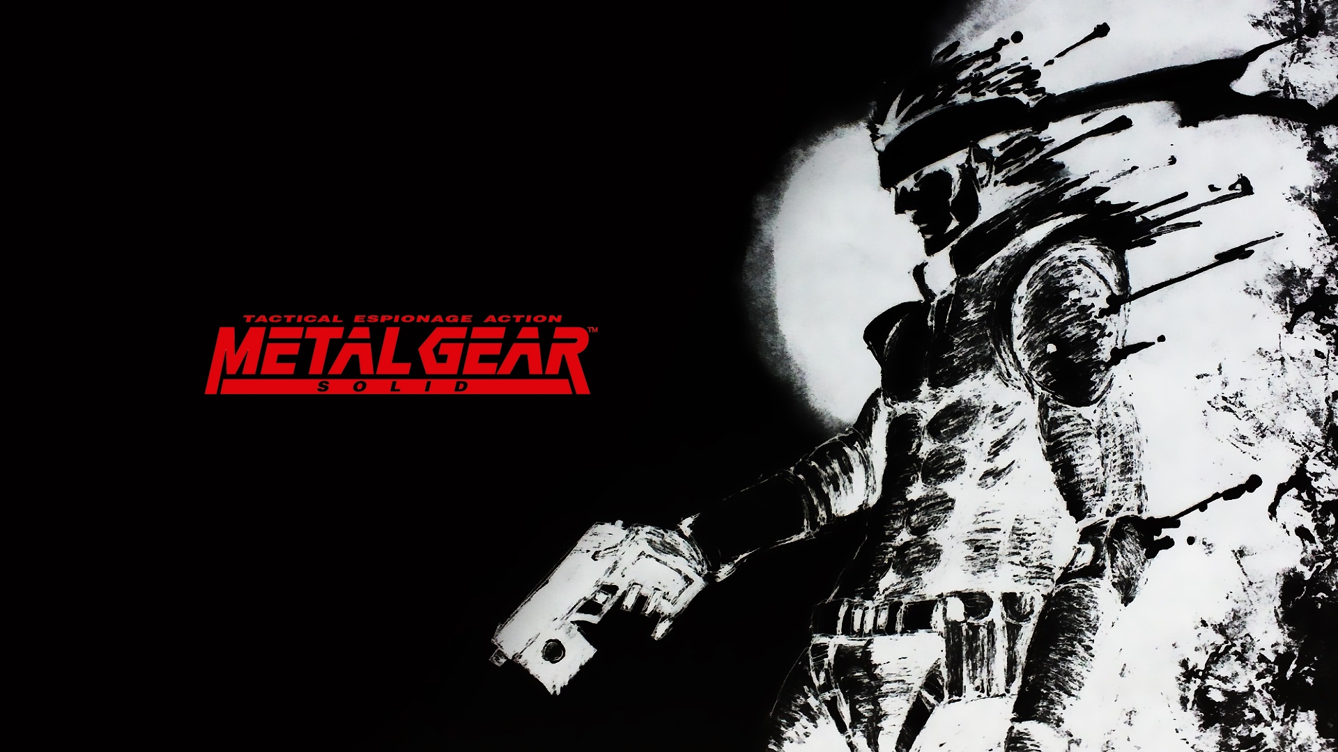 metal gear solid wallpaper,font,graphic design,black and white,fictional character,graphics