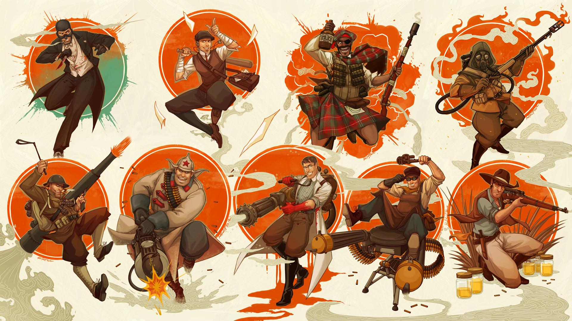 team fortress 2 wallpaper,illustration,art,team,fictional character,conquistador