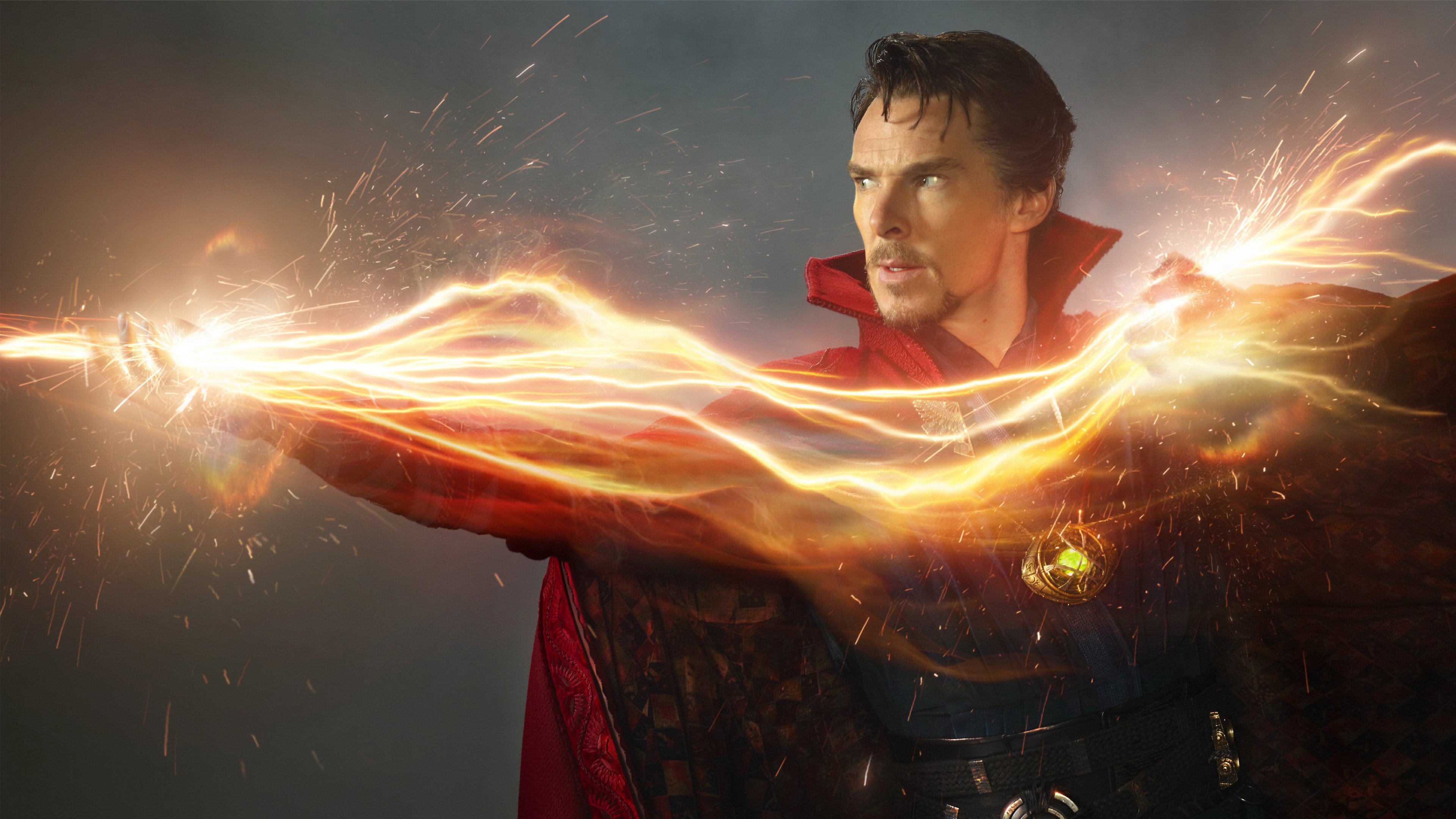 dr strange wallpaper,superhero,fictional character,justice league,cg artwork,human torch