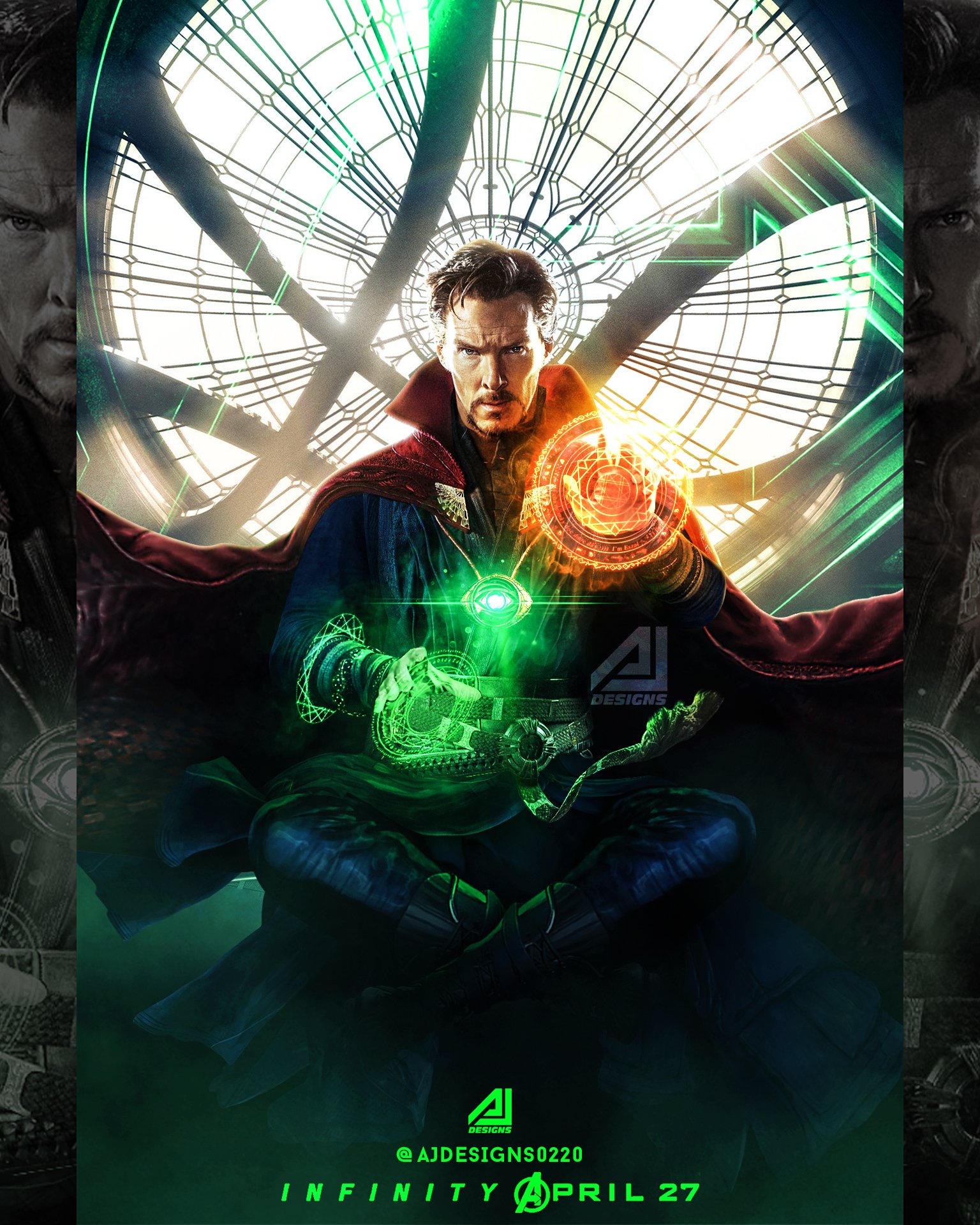 dr strange wallpaper,poster,graphic design,fictional character,cg artwork,animation