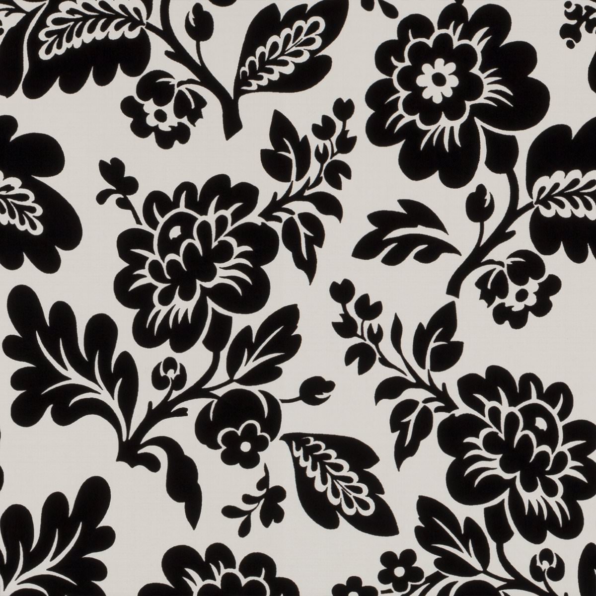 papier peint floral noir et blanc,modèle,conception,fond d'écran,feuille,textile