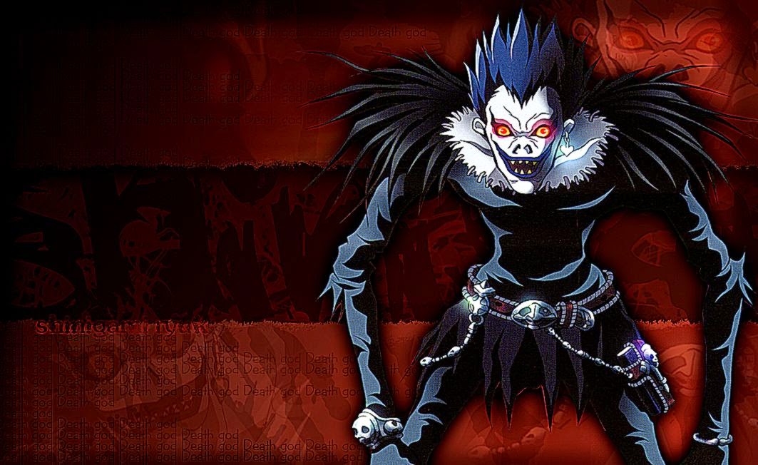 ryuk wallpaper,demon,fictional character,anime,darkness,supernatural creature