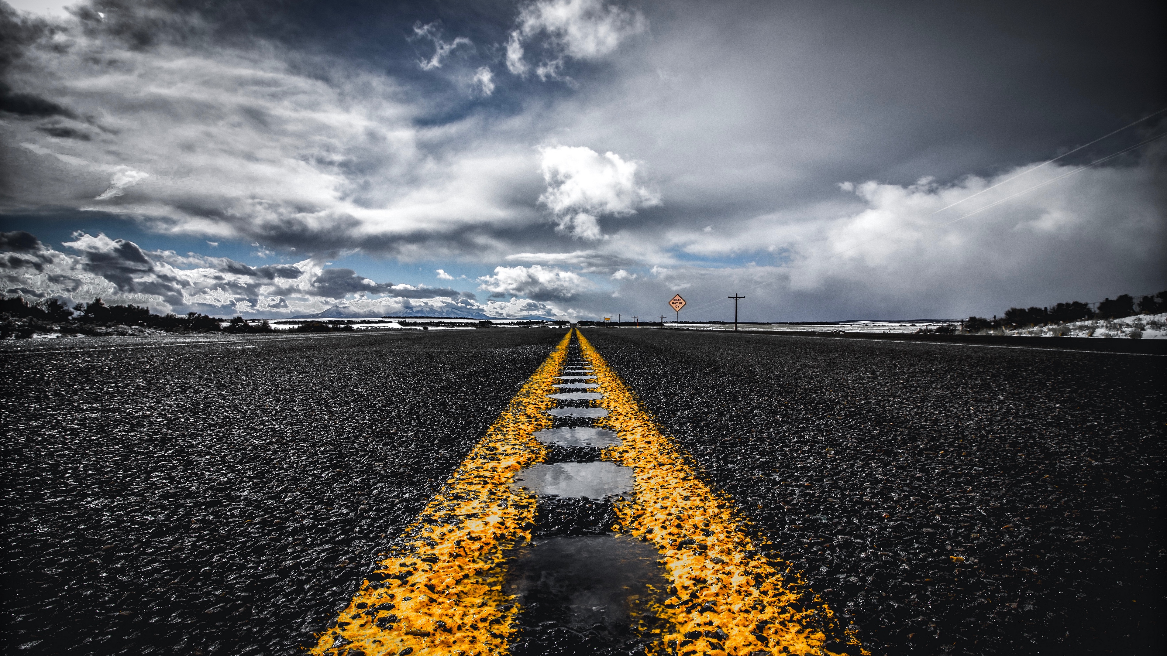 road hd wallpaper,sky,asphalt,horizon,road,road surface