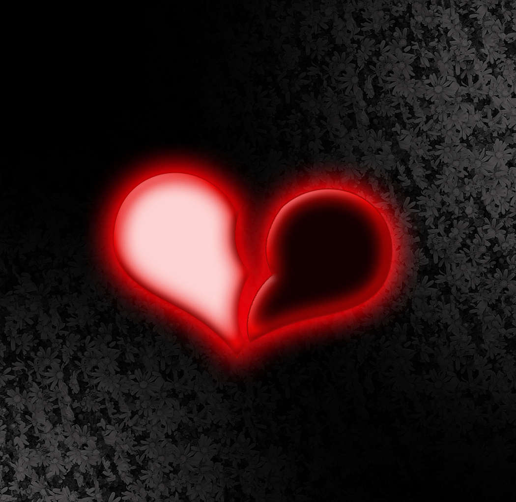 失恋のhdの壁紙,赤,心臓,愛,闇,人体