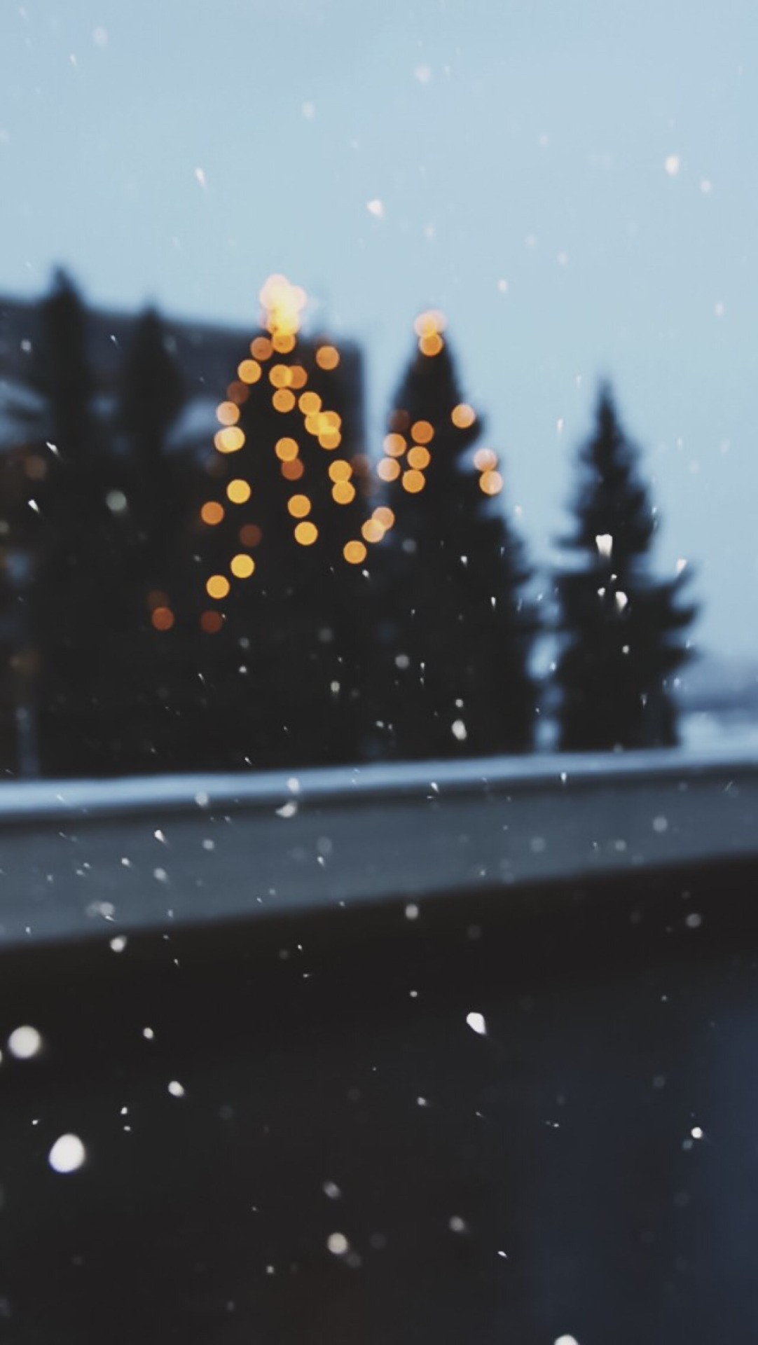 carta da parati di natale tumblr,albero,cielo,neve,strada,inverno