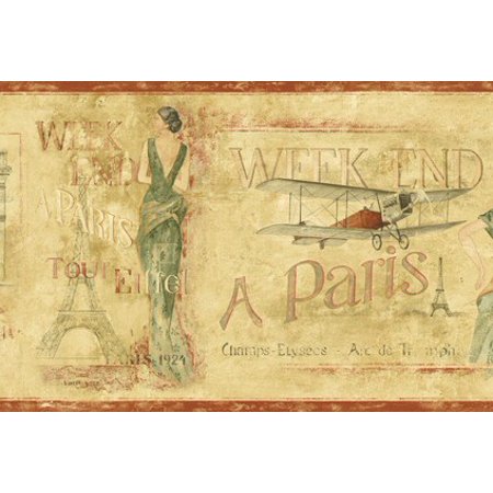 paris wallpaper border,poster,painting,art,airplane,still life