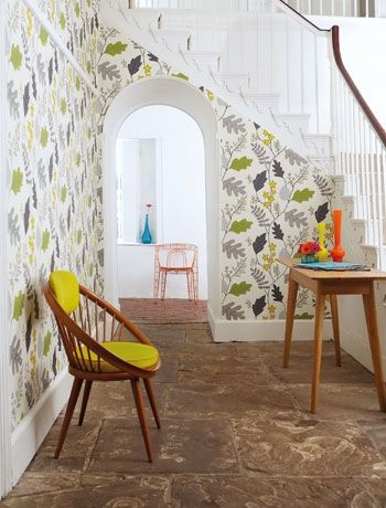 striking wallpaper,floor,property,room,interior design,furniture