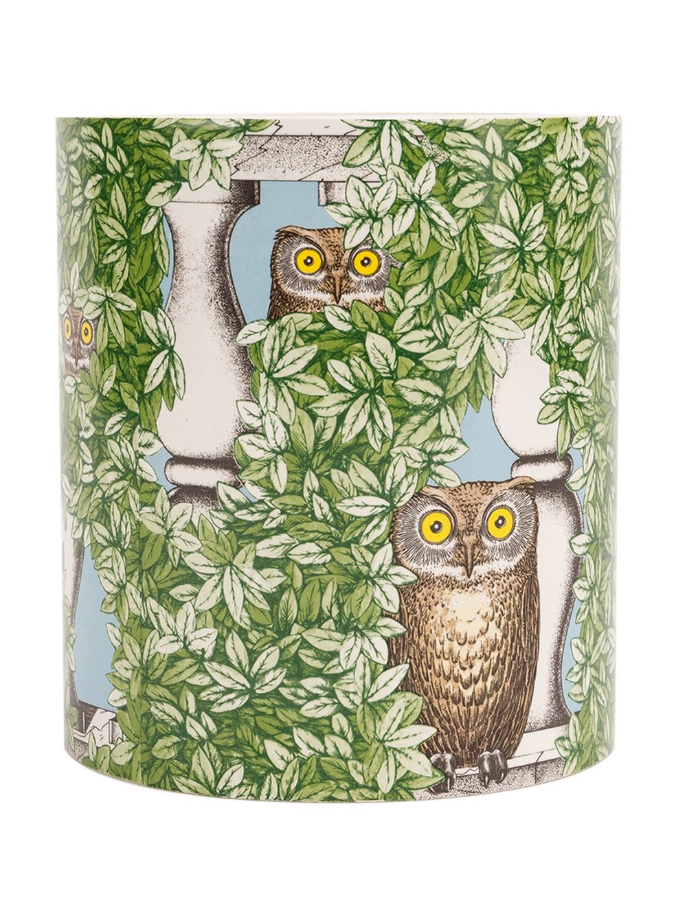 fornasetti wallpaper faces,owl,green,bird of prey,bird,branch