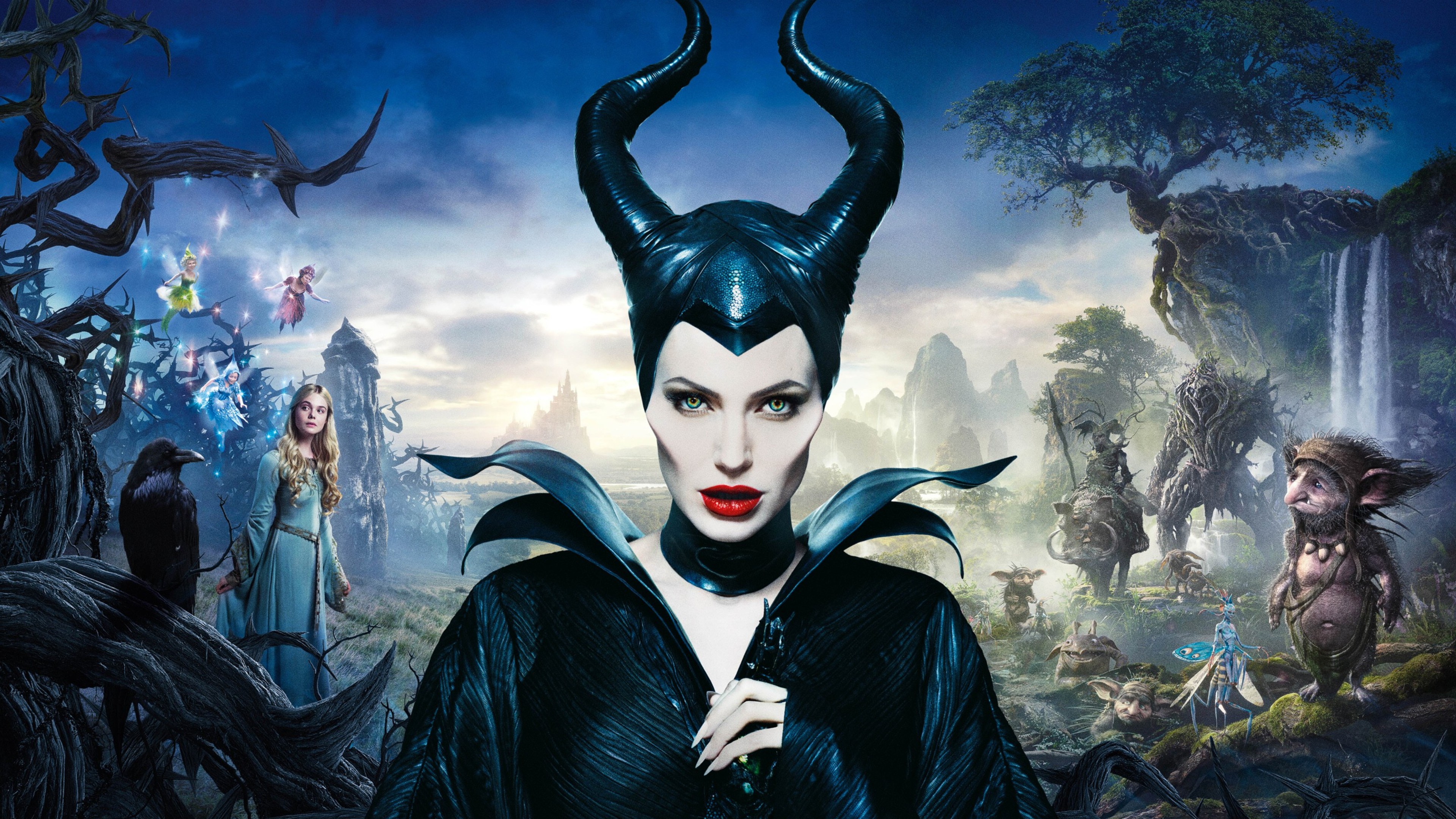 maleficent wallpaper,fictional character,illustration,cg artwork,animated cartoon,art