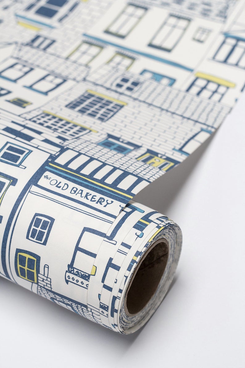 coastal wallpaper uk,product,label,gift wrapping,design,paper